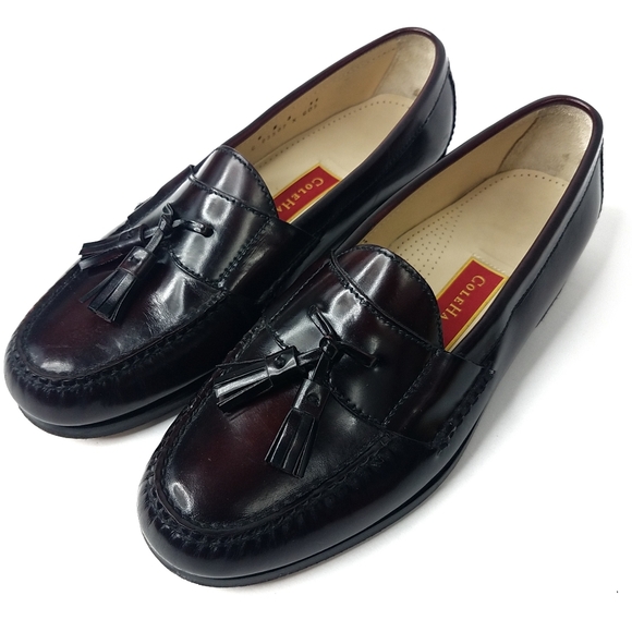Cole Haan Pinch Tassel Loafer Burgundy 